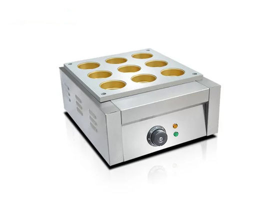 Máy tạo hình bánh hamburger 9 lỗ 470mm chống ăn mòn