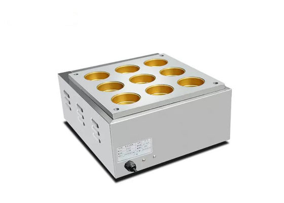Máy tạo hình bánh hamburger 9 lỗ 470mm chống ăn mòn
