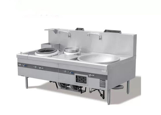 Bếp nhà hàng Trung Quốc hiệu quả cao SS 304 2200mm
