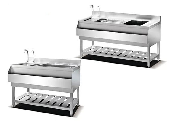 Chậu rửa đôi 1100mm SS201 Thiết bị nấu ăn bằng thép không gỉ
